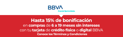 Meses sin intereses con BBVA
