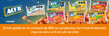 Envío gratis comprando productos Act II
