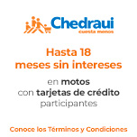 Hasta 18 MSI con tarjetas de crédito participantes en motos 