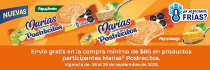 Envío gratis en la compra de productos galletas Marías participantes