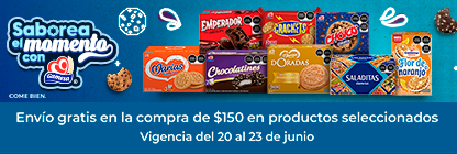 Envío gratis con Gamesa y Quaker