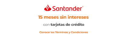 15 meses sin intereses con tarjetas de crédito Santander